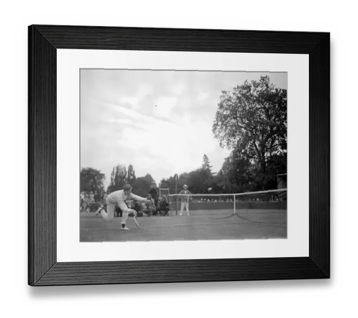 Framed Print : Great Tennis Players in Kent Championship. A. W. Jones, the wonderful 17 year old Framed Print : Great Tennis Players in Kent Championship. A. W. Jones, the wonderful 17 year old