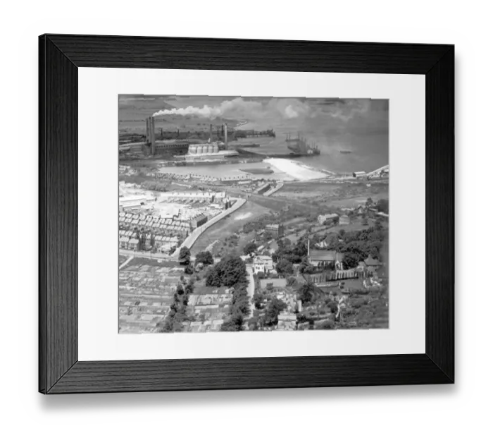 Framed Print : Aerial view of Dartford, Kent. 1st September 1947 Framed Print : Aerial view of Dartford, Kent. 1st September 1947