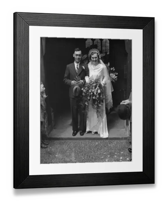 Framed Print : The wedding of the Griffins in Swanley. 1936 Framed Print : The wedding of the Griffins in Swanley. 1936