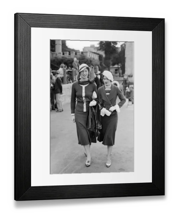 Framed Print : At Cowes. Lady Dashwood and Mrs John Fane ( left ) 1933 Framed Print : At Cowes. Lady Dashwood and Mrs John Fane ( left ) 1933