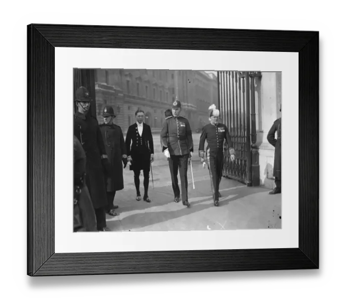 Framed Print : John Walney Captain Styles of the Royal West Kent Regiment and Captain R C Bourne Framed Print : John Walney Captain Styles of the Royal West Kent Regiment and Captain R C Bourne