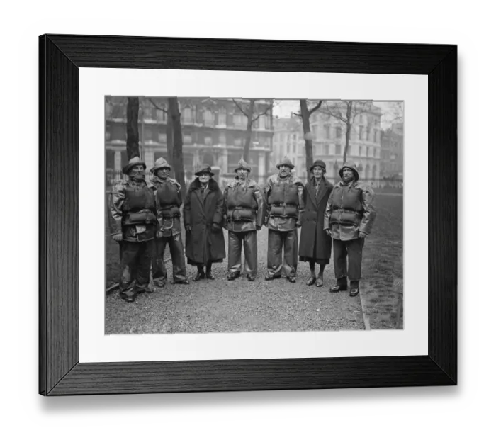 Framed Print : Heroic lifeboatmen. Left to right : Coxswain Henry Blogg of Cromer, Coxswain John Framed Print : Heroic lifeboatmen. Left to right : Coxswain Henry Blogg of Cromer, Coxswain John