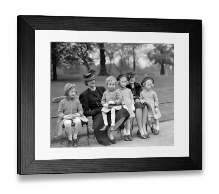 Framed Print : In the park Mrs. C. V. Blundell with her children Caroline and Dermet, and Lady Child Framed Print : In the park Mrs. C. V. Blundell with her children Caroline and Dermet, and Lady Child