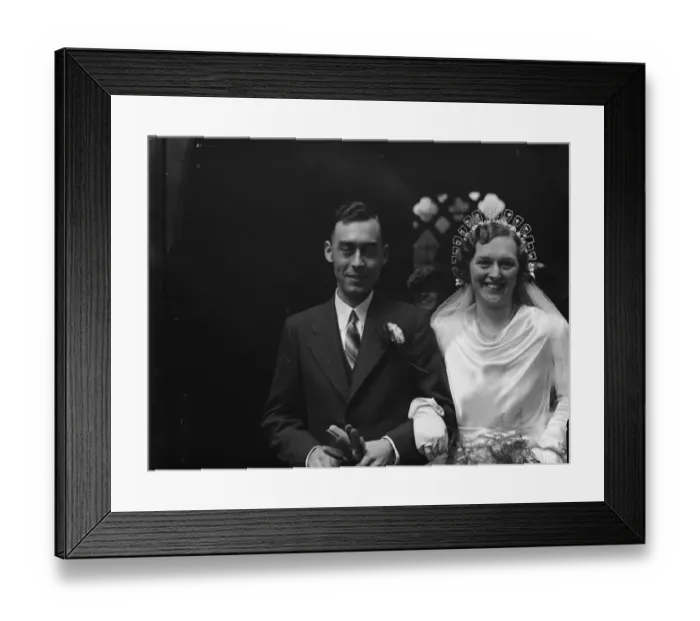 Framed Print : The wedding of the Griffins in Swanley. 1936 Framed Print : The wedding of the Griffins in Swanley. 1936