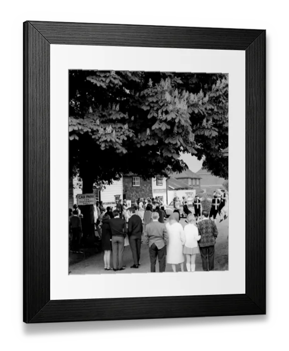 Framed Print : Morris dancing by the village green in Ide Hill, Kent. 1970 Framed Print : Morris dancing by the village green in Ide Hill, Kent. 1970