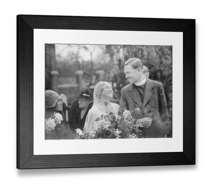 Framed Print : Sidcup C Pres. Bowers and Foreman wedding 1934 Framed Print : Sidcup C Pres. Bowers and Foreman wedding 1934