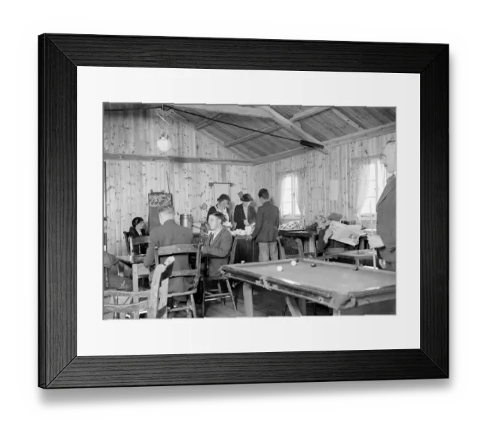 Framed Print : Unemployed hut at Sidcup, Kent. 1934 Framed Print : Unemployed hut at Sidcup, Kent. 1934