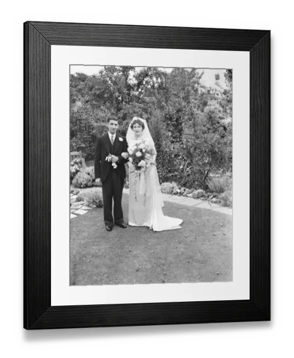 Framed Print : The wedding of Mr Francis William Elliston Erwood and Miss Vidam Cotton Cory in Sidcup, Kent Framed Print : The wedding of Mr Francis William Elliston Erwood and Miss Vidam Cotton Cory in Sidcup, Kent