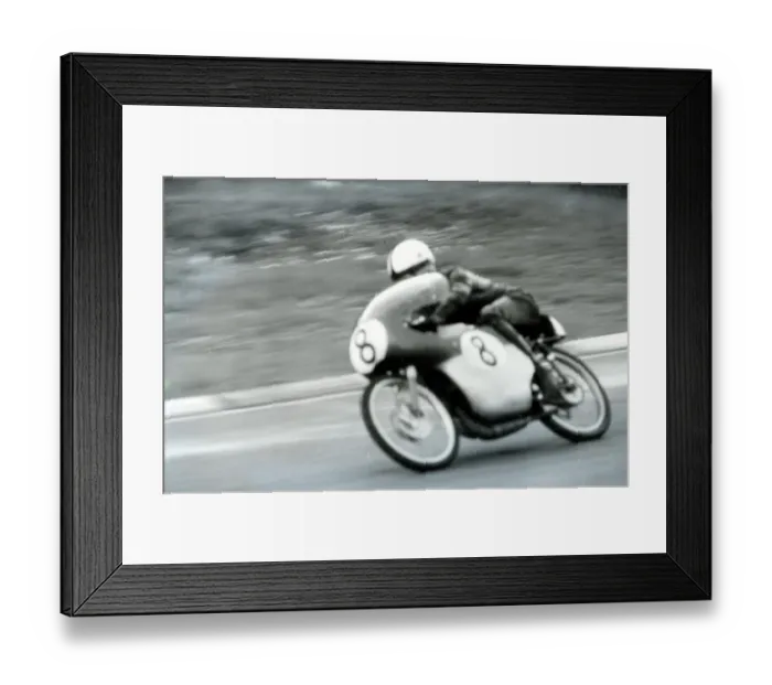 Framed Print : Brands Hatch, Kent: In Action on the Brands Hatch Racetrack June 11, 1962 is West