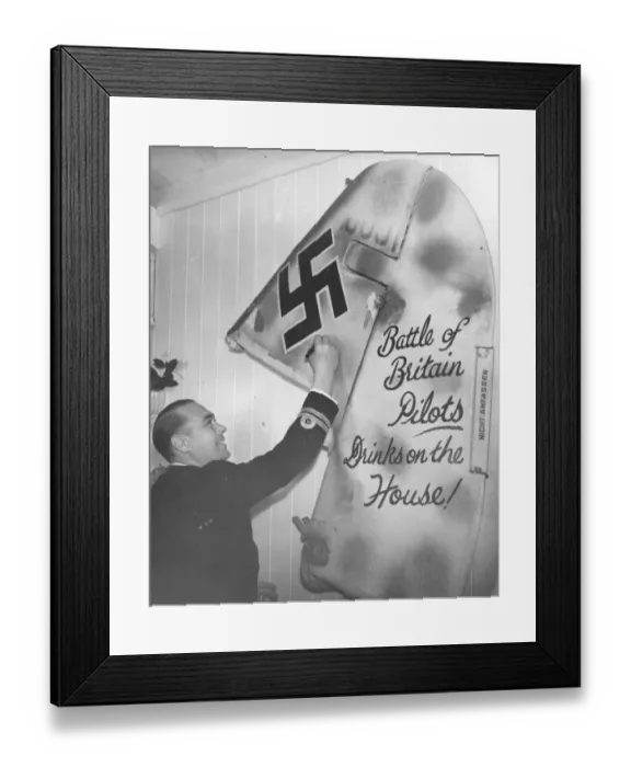 Framed Print : FREE DRINKS FOR BATTLE OF BRITAIN PILOTS. If they establish themselves as such when Framed Print : FREE DRINKS FOR BATTLE OF BRITAIN PILOTS. If they establish themselves as such when
