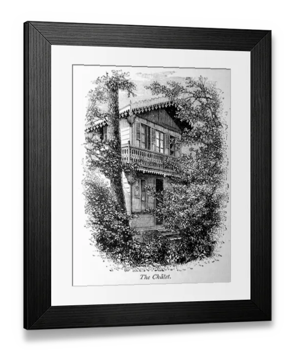 Framed Print : The Life of Charles Dickens The Chalet at Gadshill Place. Dickens property Framed Print : The Life of Charles Dickens The Chalet at Gadshill Place. Dickens property