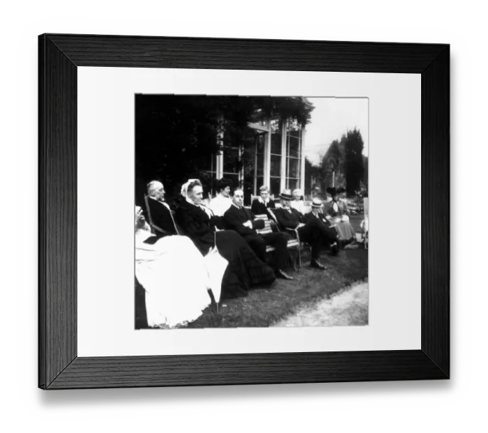 Framed Print : House party at Falconhurst 1906