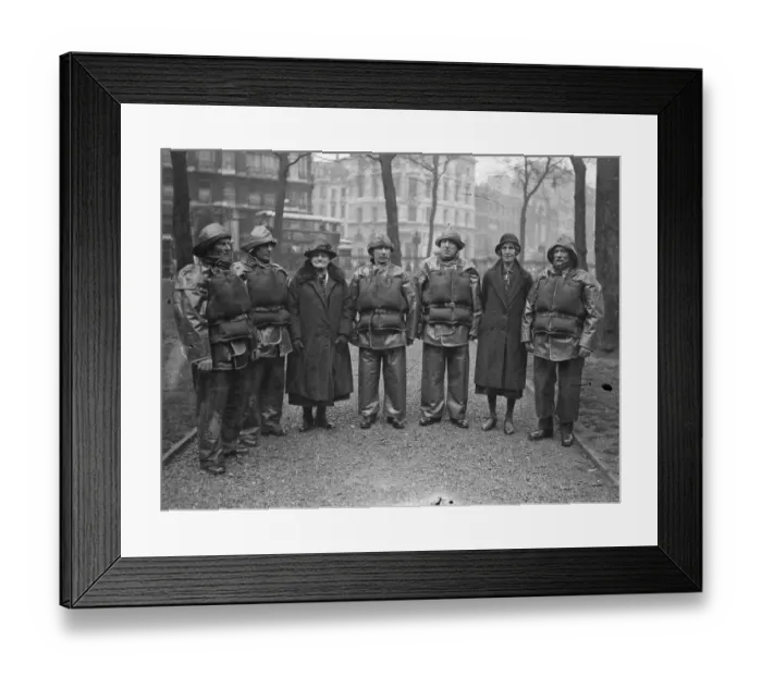 Framed Print : Heroic lifeboatmen. Left to right : Coxswain Henry Blogg of Cromer, Coxswain John Framed Print : Heroic lifeboatmen. Left to right : Coxswain Henry Blogg of Cromer, Coxswain John