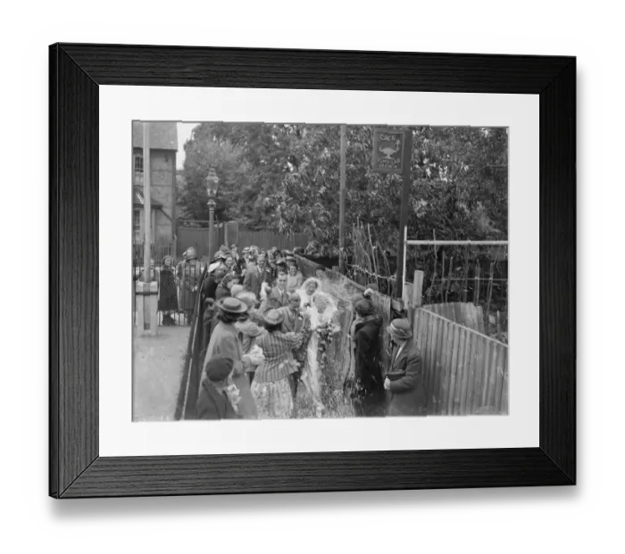 Framed Print : The double wedding of the Wood sisters in Mottingham, Kent. Miss Molly Kathleen Framed Print : The double wedding of the Wood sisters in Mottingham, Kent. Miss Molly Kathleen
