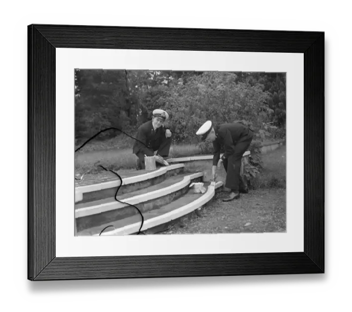 Framed Print : Naval cadets from the Thames Nautical College training ship HMS Worcester have been
