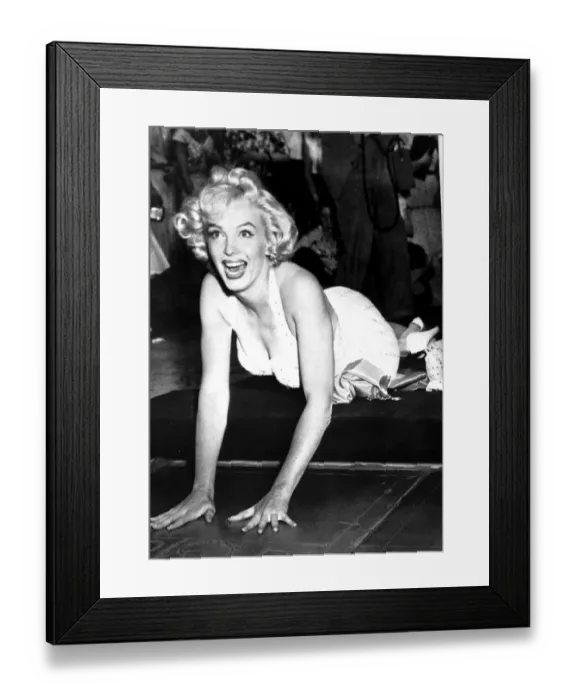 Framed Print : Marilyn Monroe Monroe, Marilyn (orig. Norma Jean Baker, nee Mortenson) US actress Framed Print : Marilyn Monroe Monroe, Marilyn (orig. Norma Jean Baker, nee Mortenson) US actress
