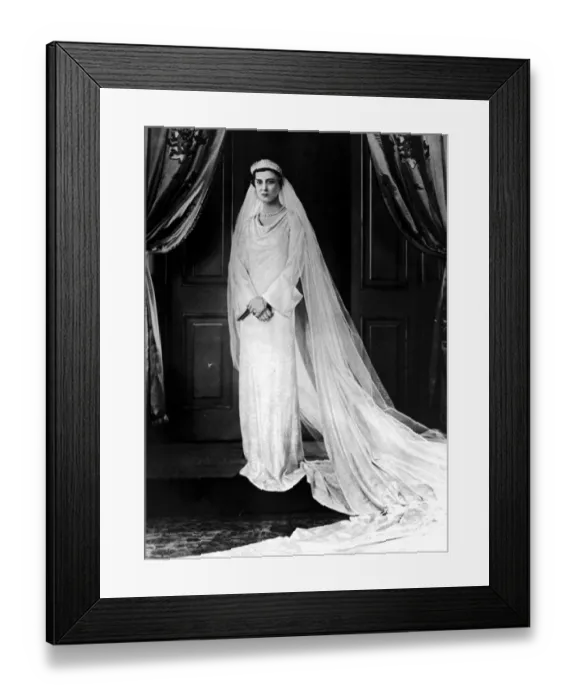 Framed Print : Prince George Duke of Kent married Princess Marina of Greece November 29th 1934 in Framed Print : Prince George Duke of Kent married Princess Marina of Greece November 29th 1934 in