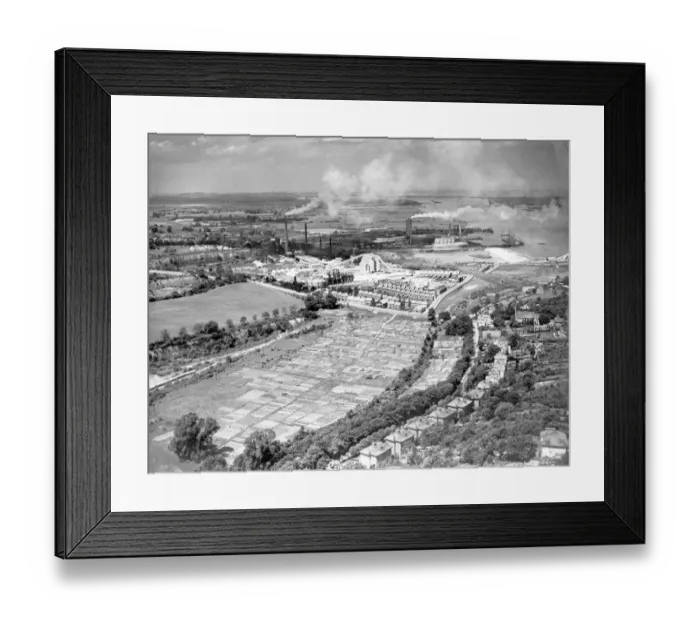 Framed Print : Aerial view of Dartford, Kent. 1st September 1947 Framed Print : Aerial view of Dartford, Kent. 1st September 1947
