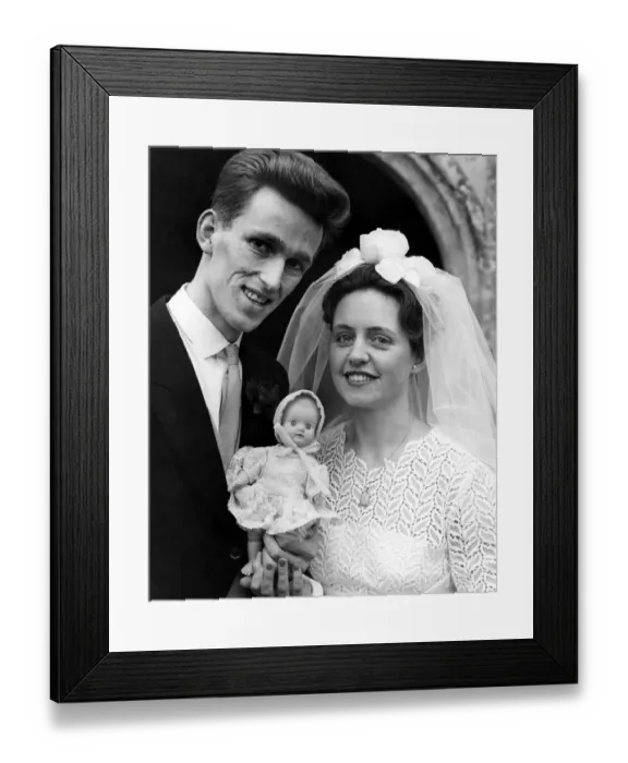 Framed Print : Ann Cooper of Harrow, Middlesex and Frederic Boulton of Horton Kirby, Kent, with Framed Print : Ann Cooper of Harrow, Middlesex and Frederic Boulton of Horton Kirby, Kent, with