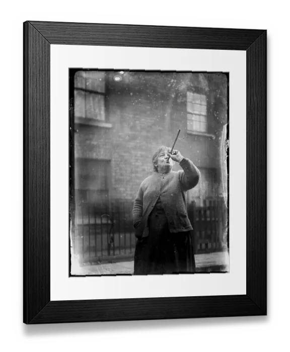 Framed Print : Sidcup, Kent. Few workers possessed alarm clocks, so the services of this knocker Framed Print : Sidcup, Kent. Few workers possessed alarm clocks, so the services of this knocker