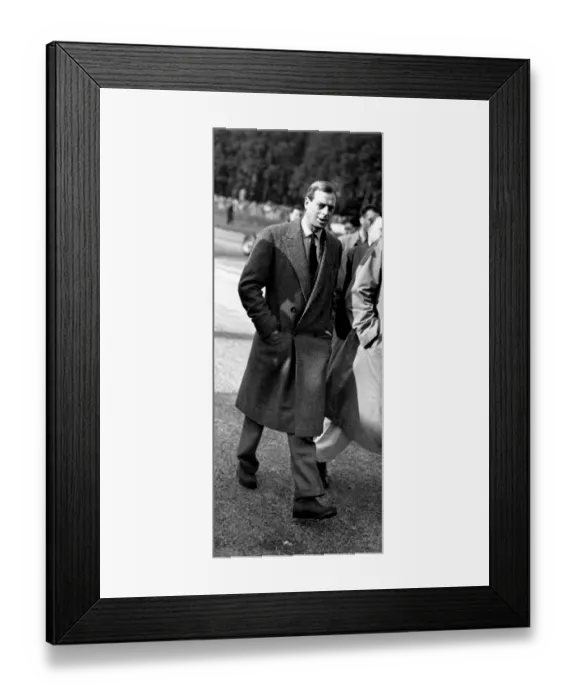 Framed Print : The Duke of Kent at Donington. October 22nd 1938 Framed Print : The Duke of Kent at Donington. October 22nd 1938