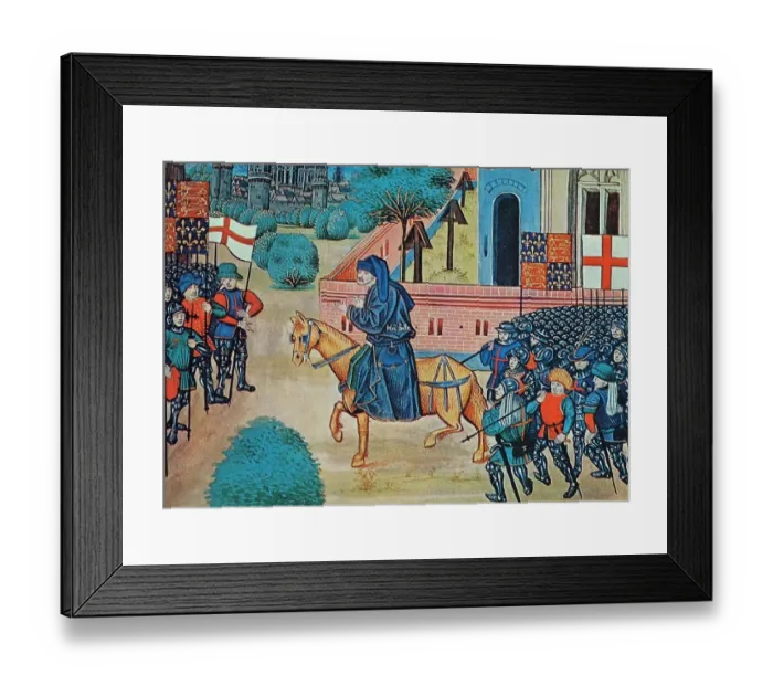Framed Print : The Peasants Revolt 1381. John Ball, the mad priest of Kent preaching to the peasants Framed Print : The Peasants Revolt 1381. John Ball, the mad priest of Kent preaching to the peasants