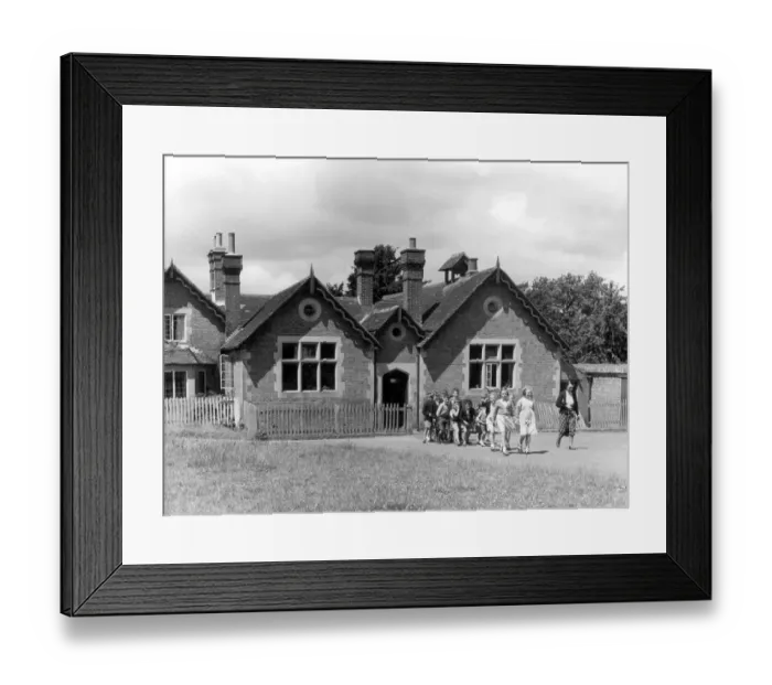Framed Print : A small village school in the Weald of Kent 31st June 1953 was typical of many other Framed Print : A small village school in the Weald of Kent 31st June 1953 was typical of many other