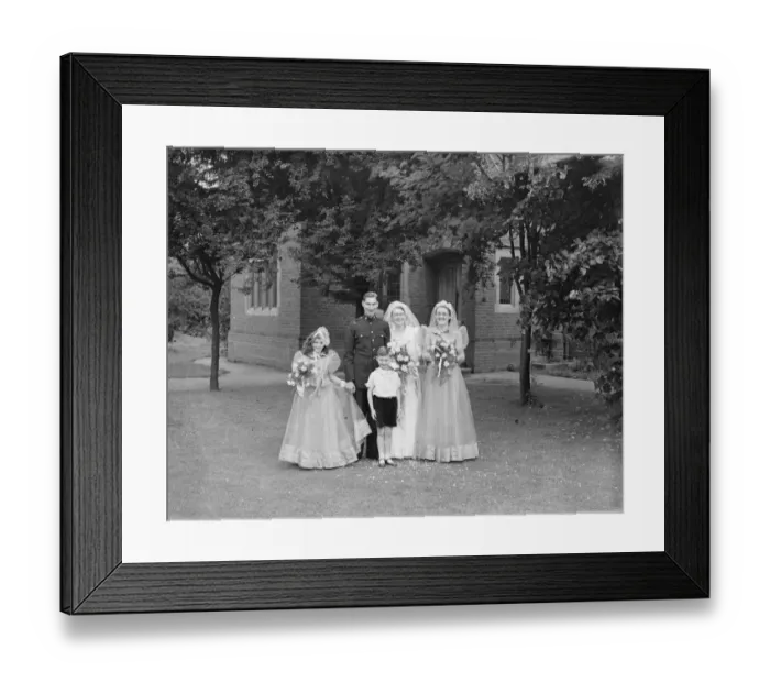 Framed Print : The wedding of Robert W Barnard ( RACS ) and Miss Frances Mullet in New Eltham, Kent Framed Print : The wedding of Robert W Barnard ( RACS ) and Miss Frances Mullet in New Eltham, Kent