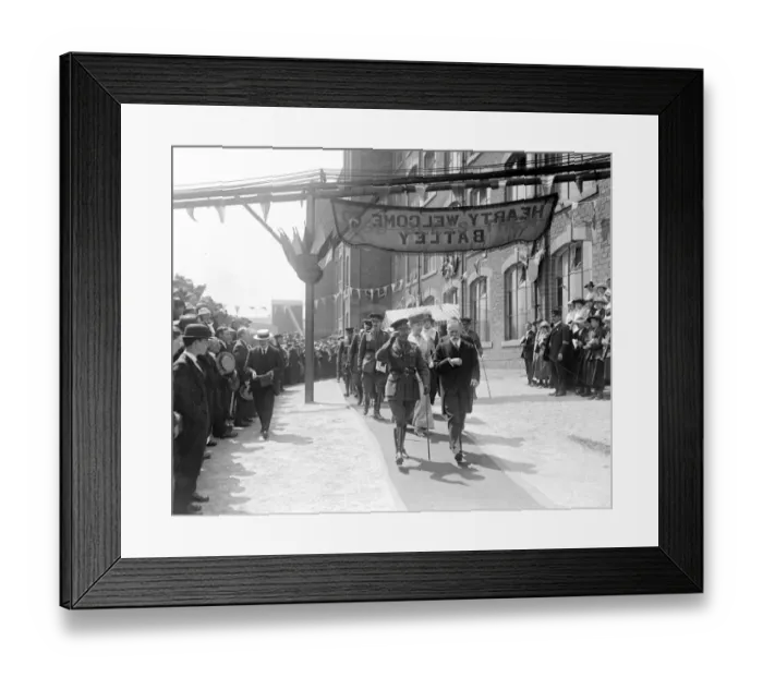Framed Print : Royal Tour of The West Riding. 1 June 1918 Framed Print : Royal Tour of The West Riding. 1 June 1918