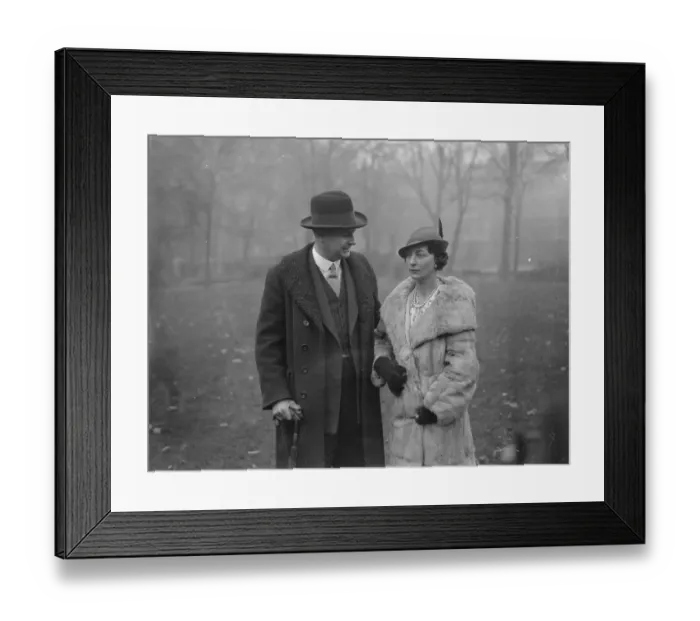 Framed Print : Sir Campbell Mitchell Cotts and Princess Helene de la Tremoille engaged. 5 November Framed Print : Sir Campbell Mitchell Cotts and Princess Helene de la Tremoille engaged. 5 November