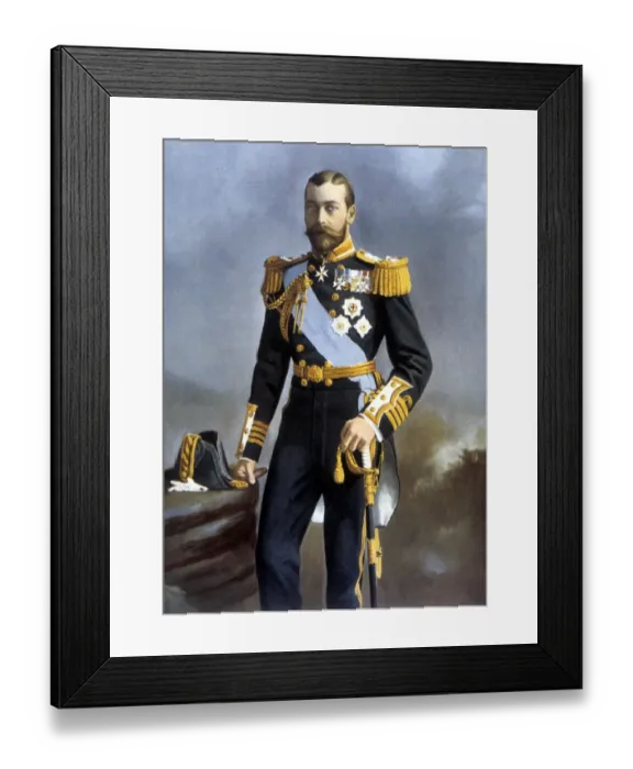 Framed Print : George V 1865-1936 King of Great Britain from 1910 when he succeeded his father Edward VII Framed Print : George V 1865-1936 King of Great Britain from 1910 when he succeeded his father Edward VII