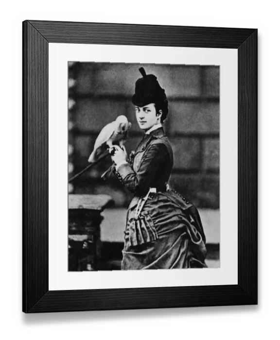 Framed Print : The Princess of Wales with Cocky This parrot was over 100 years old. The Princess Framed Print : The Princess of Wales with Cocky This parrot was over 100 years old. The Princess