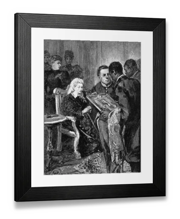 Framed Print : Joe Chamberlain and some Chieftans After the three Bechuana chiefs laid their Framed Print : Joe Chamberlain and some Chieftans After the three Bechuana chiefs laid their