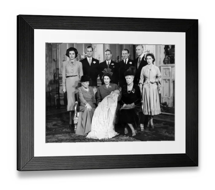 Framed Print : The Christening Group in Buckingham Palace December 1948 Christening of Princess Framed Print : The Christening Group in Buckingham Palace December 1948 Christening of Princess