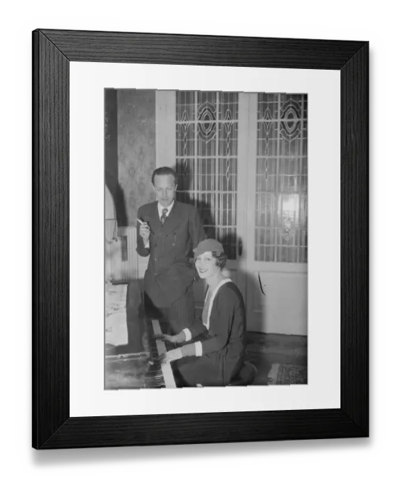 Framed Print : Prince and Princess of Asturias. 8 June 1933 Framed Print : Prince and Princess of Asturias. 8 June 1933