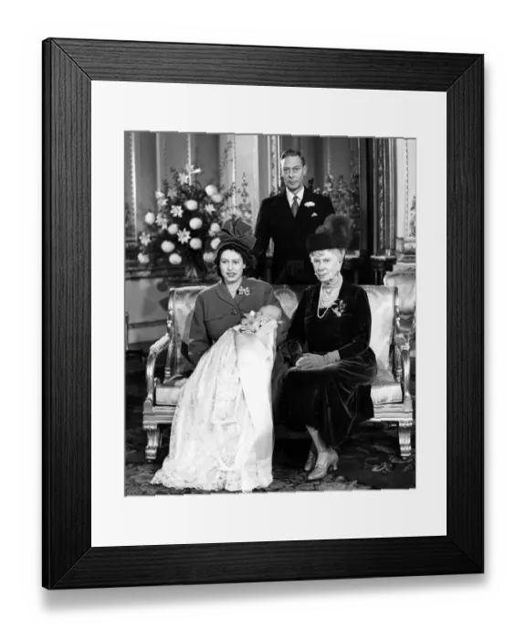 Framed Print : Four generations of the Royal Family Princess Elizabeth (later Queen Elizabeth II) Framed Print : Four generations of the Royal Family Princess Elizabeth (later Queen Elizabeth II)