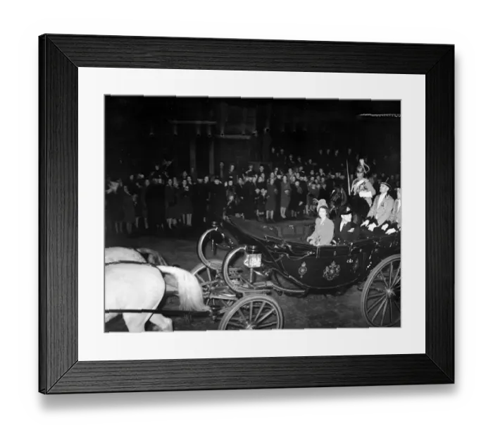 Framed Print : Royal Wedding. H. R. H Princess Elizabeth and Duke of Edinburgh. The royal Couple Framed Print : Royal Wedding. H. R. H Princess Elizabeth and Duke of Edinburgh. The royal Couple