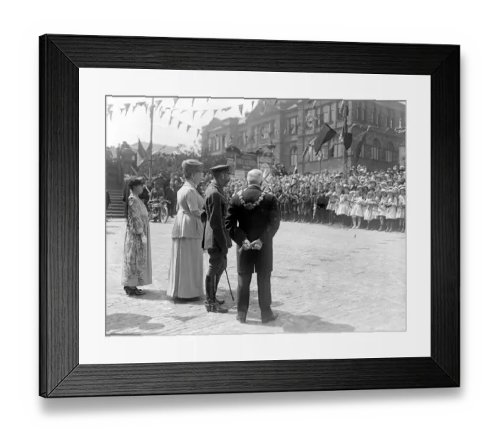 Framed Print : Royal Tour of the West Riding. 1 June 1918 Framed Print : Royal Tour of the West Riding. 1 June 1918