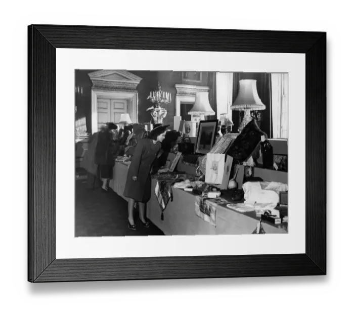 Framed Print : Royal Wedding Presents on display at St Jamess Palace. A general view of some Framed Print : Royal Wedding Presents on display at St Jamess Palace. A general view of some