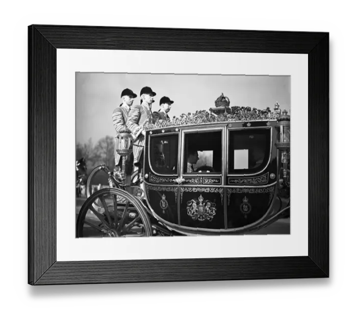 Framed Print : The King en route for the Levee at St Jamess Palace, London. 3 March 1938 Framed Print : The King en route for the Levee at St Jamess Palace, London. 3 March 1938