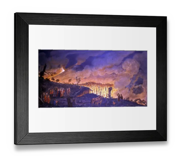 Framed Print : Sir William Hamilton with Royal Famly at Vesuvius Framed Print : Sir William Hamilton with Royal Famly at Vesuvius