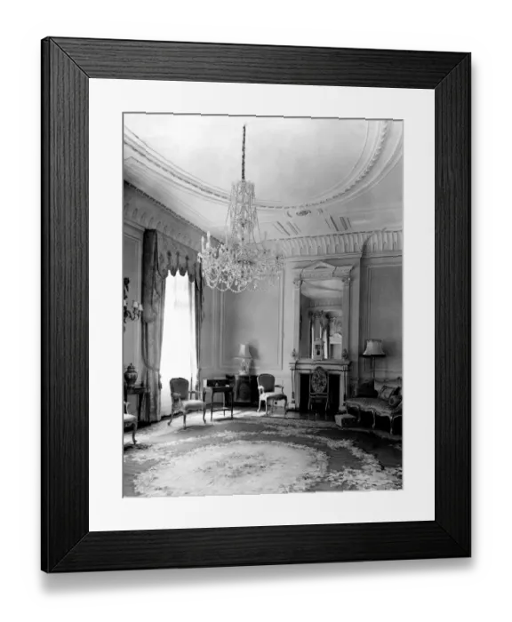 Framed Print : The drawing room. It is on the first floor of he older part of Clarence House built Framed Print : The drawing room. It is on the first floor of he older part of Clarence House built