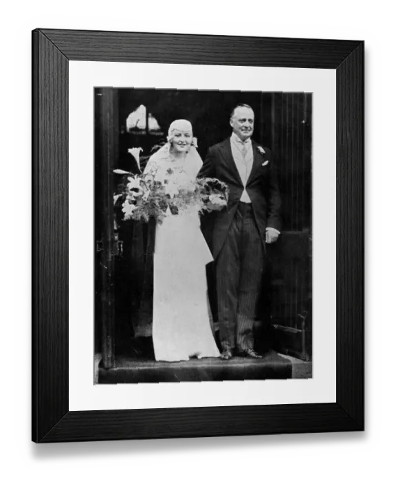 Framed Print : Ruth Gill married Lord Fermoy in Aberdeen on 17th September 1931 Framed Print : Ruth Gill married Lord Fermoy in Aberdeen on 17th September 1931