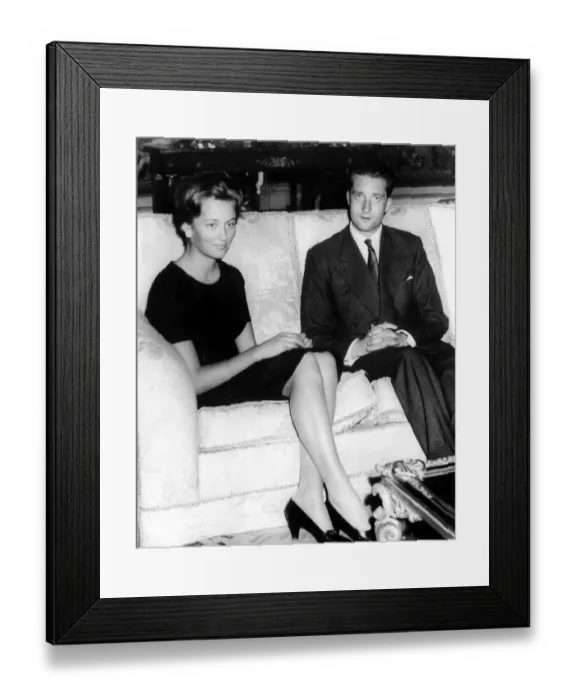 Framed Print : A surprise announcement from the Royal Palace in Brussels stated the engagement of Framed Print : A surprise announcement from the Royal Palace in Brussels stated the engagement of