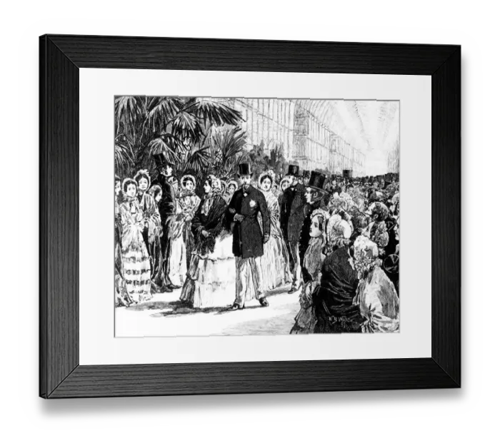 Framed Print : Royal visit to the Crystal Palace by Victoria and Albert, 1855 Framed Print : Royal visit to the Crystal Palace by Victoria and Albert, 1855