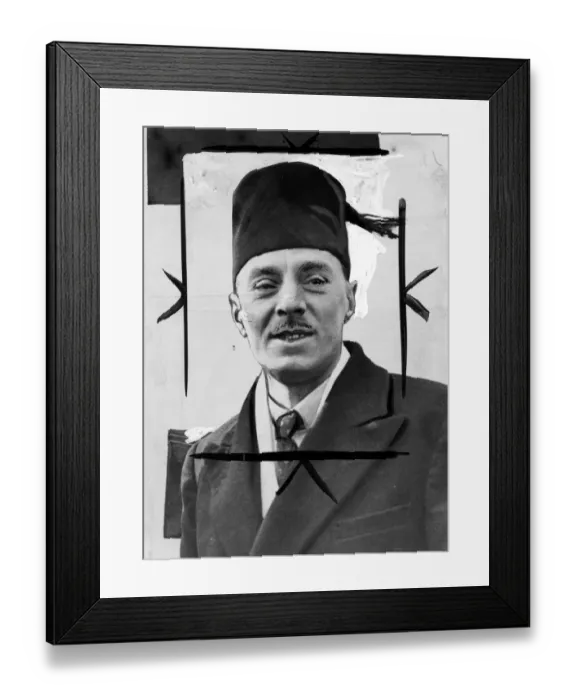 Framed Print : Dr Khalid Sheldrake, the son of an English pickle manufacturer, whose wife lives at Forest Hill Framed Print : Dr Khalid Sheldrake, the son of an English pickle manufacturer, whose wife lives at Forest Hill