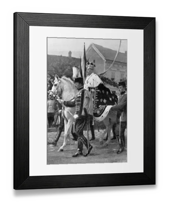 Framed Print : The first European coronation in the 20th century occurred in Belgrade on September 19 Framed Print : The first European coronation in the 20th century occurred in Belgrade on September 19