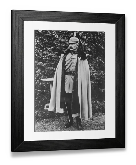 Framed Print : The Ex Kaiser Wilhelm II - abdicated along with his son in November 1918 date Framed Print : The Ex Kaiser Wilhelm II - abdicated along with his son in November 1918 date