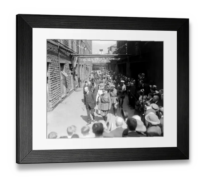 Framed Print : Royal Tour of The West Riding. 1 June 1918 Framed Print : Royal Tour of The West Riding. 1 June 1918