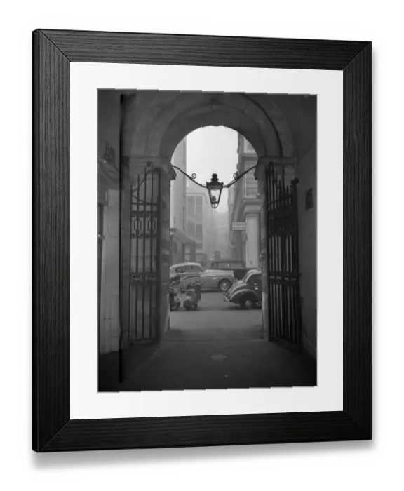 Framed Print : London; The Royal Opera Arcade, Pall Mall, London. The North End of the Arcade